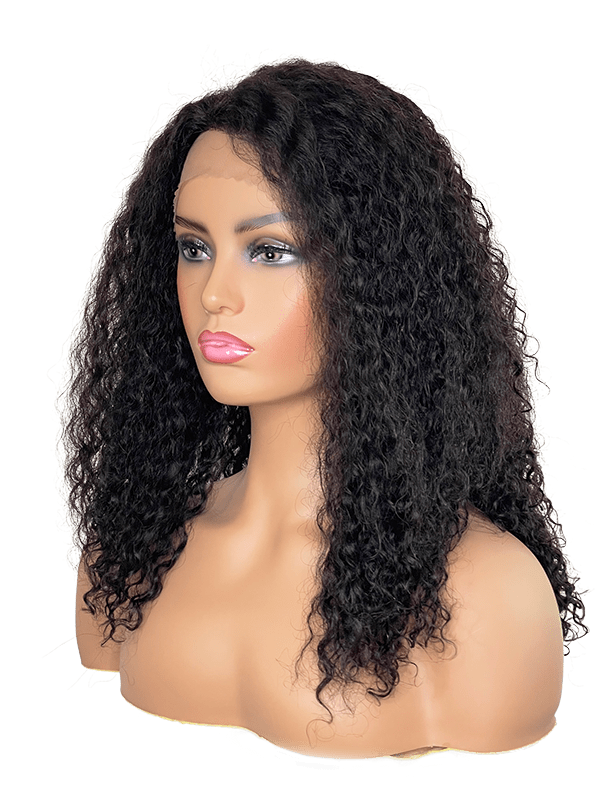 100 Brazilian Human Hair Lace Frontal Free Part Wig Wet Wavy Water
